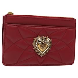 DOLCE&GABBANA Geldbörse Leder Rot Auth ac3791 - Dolce & Gabbana