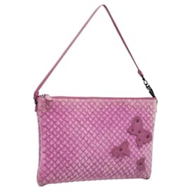 BOTTEGA VENETA Borsa a Spalla Velluto Viola Auth 120966 - Autre Marque