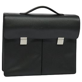 LOUIS VUITTON Taiga Serviette Kazan Borsa da lavoro Ardoise M30802 LV Auth bs25031