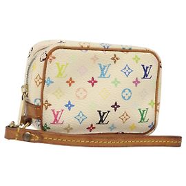 LOUIS VUITTON Trousse Wapity Multicolore Monogramma Bianco M58033 LV Auth 120544