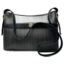 Borsa in pelle vintage Givenchy nera e grigia