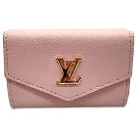 Cartera Lock Mini Pink de tres pliegues Louis Vuitton