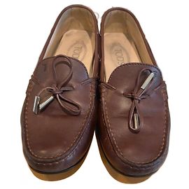 Scarpe da barca Tod's in pelle marrone