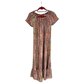 Vestido de seda 120% LINO Multicolor IT42