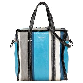 Borsa Bazar Shopper in pelle di agnello blu Balenciaga