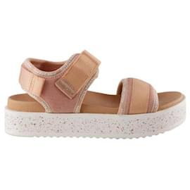 Sandali See by Chloé in tessuto beige taglia 41