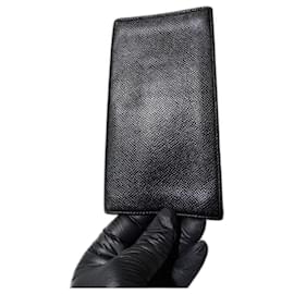 Billetera bifold larga Bvlgari negra - Autre Marque