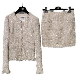 Chanel Conjunto de tweed Lesage icónico de Anna Wintour 34 FR