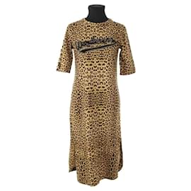 Laurence Bras Baumwollkleid Braun Größe S