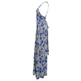Abito maxi avvolgente con stampa floreale Sanson di Diane von Furstenberg in viscosa multicolore