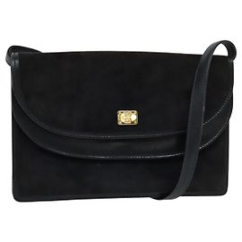 Céline Borsa a Spalla CELINE in Camoscio Blu Navy Auth BA1514