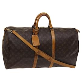 LOUIS VUITTON Monogram Keepall Bandouliere 55 Borsa Boston M41414 LV Auth ac3775