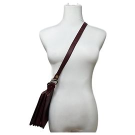 Borsa a spalla in pelle Cartier vintage bordeaux
