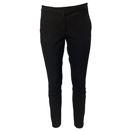 Pantalones de gabardina elástica Joseph New Eliston en viscosa negra