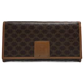 Vintage Celine Paris Leder Monogramm Geldbörse Braun - Céline