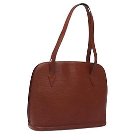 LOUIS VUITTON Borsa a Spalla Epi Lussac Marrone M52283 LV Auth 119810