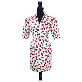 Guy Laroche completo con chaqueta y falda de amapolas