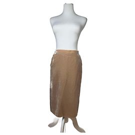 Giorgio Armani Falda de terciopelo vintage Armani marrón S