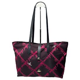 Borsa shopper vintage Vivienne Westwood rosa viola