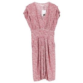 Vestido midi Étoile Isabel Marant en viscosa roja