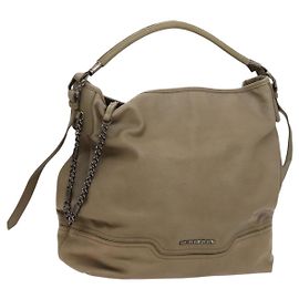 Borsa a Spalla in Pelle Beige Auth 119364 di BURBERRY