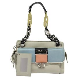 Borsa a Spalla BALENCIAGA in Pelle Grigia Argento Autentica 121412