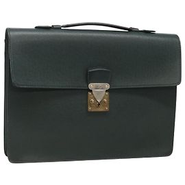 LOUIS VUITTON Taiga Serviette Kourad Borsa da Lavoro Épicea M30074 LV Auth ti3037