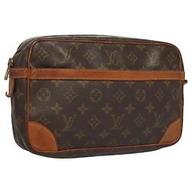 LOUIS VUITTON Clutch Compiegne 28 M51845 LV Auth hk2440