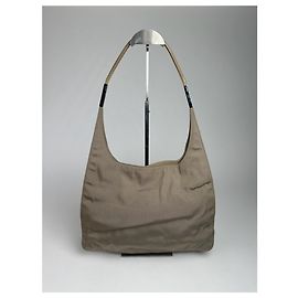 Borsa in tela vintage Gucci khaki