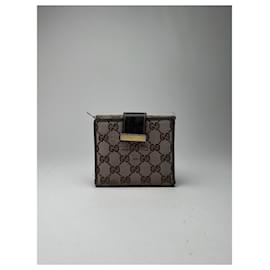 Vintage Gucci Monogramm Geldbörse beige
