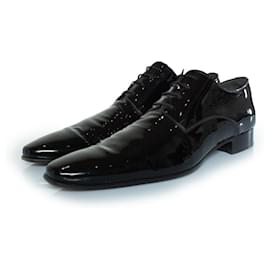 Dsquared2, Scarpe stringate in pelle verniciata nere