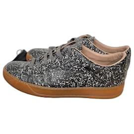 Sneakers Lanvin in pelle nera