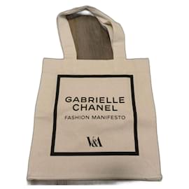 Chanel Canvas Tote Bag Beige