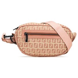 Fendi Beige Zucchino Canvas Crossbody