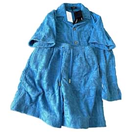 Camicia Versace in cotone blu
