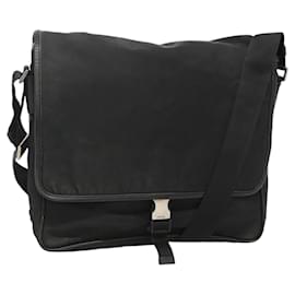 Borsa a Spalla PRADA in Nylon Nero Argento Autentica hk2516
