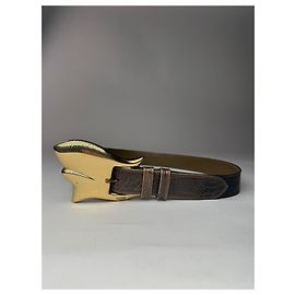 Vintage Gianni Versace Ledergürtel braun