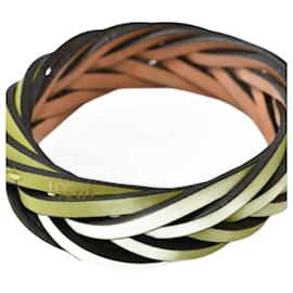 Bracciale in pelle verde Loewe