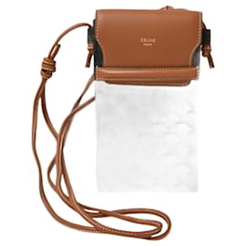 Celine Brown Schultertasche Handyhülle - Céline