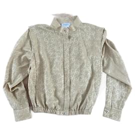 Camicia Chanel Monogramma in Viscosa Oro