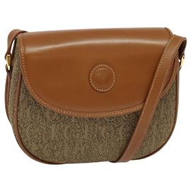 Borsa a Spalla GUCCI in Pelle Marrone Oro 007 14 0074 Auth bs25074