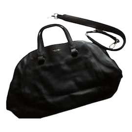 BORSA A MANO LANCEL 48 50 A06343 PELLE NERA CON TRACOLLA
