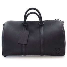 Louis Vuitton Black Aerogram Keepall Bandoulière 40