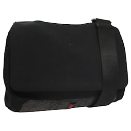 PRADA Sportliche Schultertasche aus Nylon Schwarz Silber Authentisch bs24324 - Prada