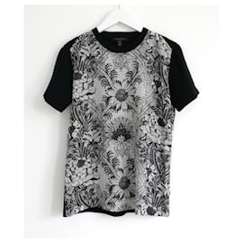 Louis Vuitton Herbst 2017 Floral Seiden T-Shirt