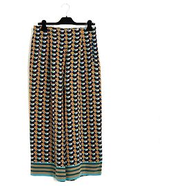 Etro 2019 Weite Geometrische Seidenhose FR40 IT44 US29 L Pristine