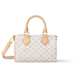 Louis Vuitton Speedy 20 Bandoulière Beige Poliammide