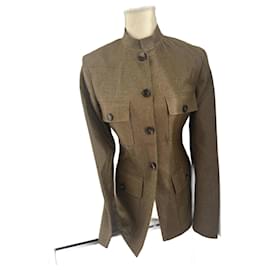 Céline Bronze Wool Jacket Size 36
