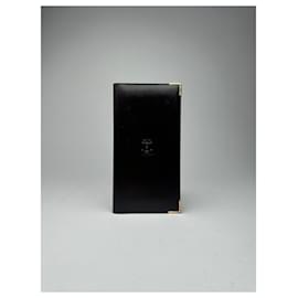Céline Porte-cartes en cuir vintage Celine, porte-ID noir