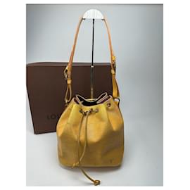 Borsa Noe in pelle EPI vintage Louis Vuitton gialla